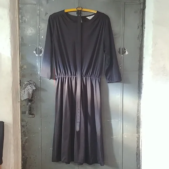 Med & Up Vtg Black Blair Dress - Picture 10 of 10